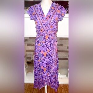 SEA LUSTRE HAVANA MAXI WRAP DRESS size small. VVGUC